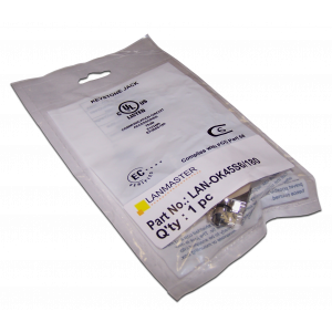 Keystone module, RJ45, category 6, STP, 180 degrees